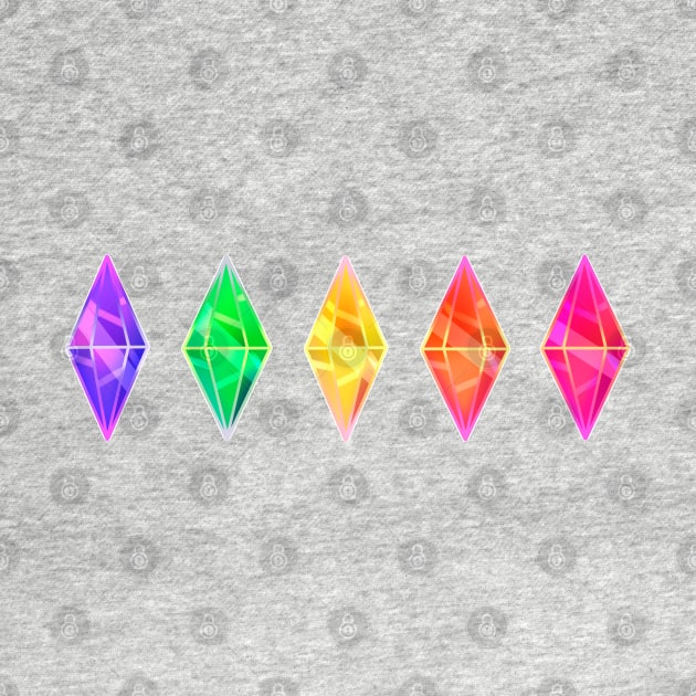 5 colors plumbob sims 4 by 2dsandy